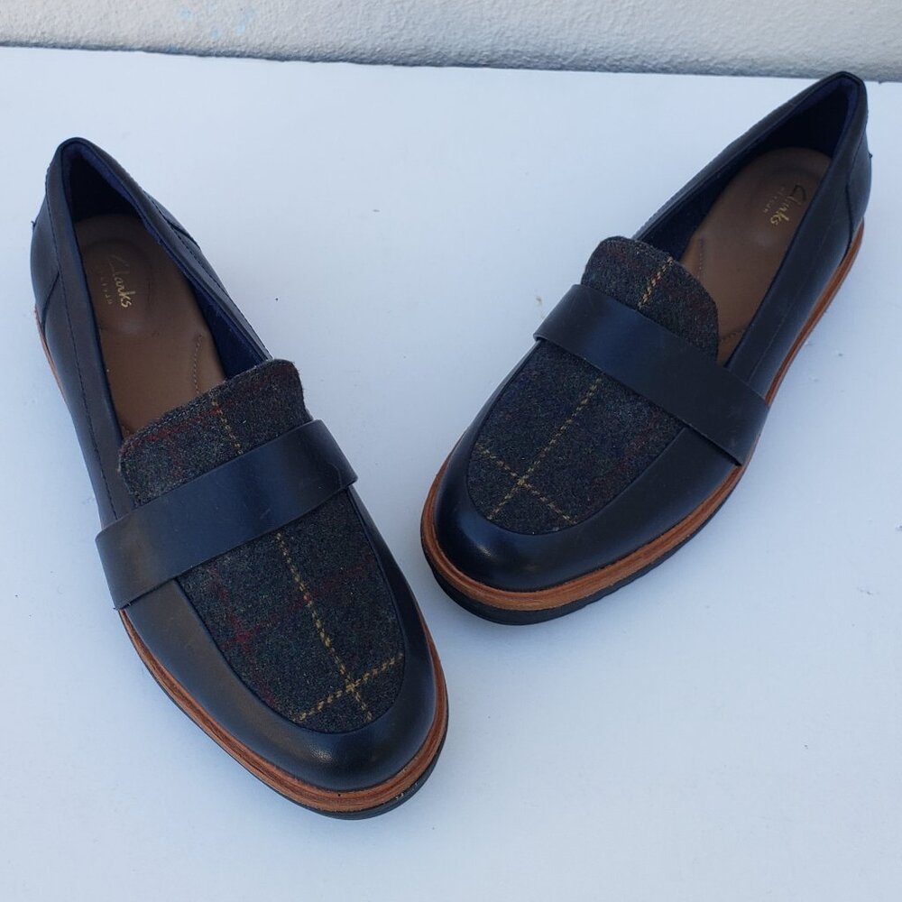 Tartan plaid platform chunky Teadale Elsa loafers - Picture 5 of 14